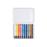 NOVOOO Wachsmalkreide 93361-0008 10 Farben, wasserfest