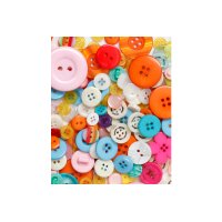 I AM CREATIVE Set de boutons 200g 4010.12 assorti