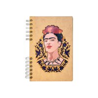 KOMONI Notizbuch Frida Kahlo A5 FRI-FACE5G liniert 90 Blatt
