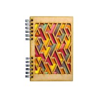 KOMONI Notizbuch Labyrinth A5 LAB5G liniert 90 Blatt