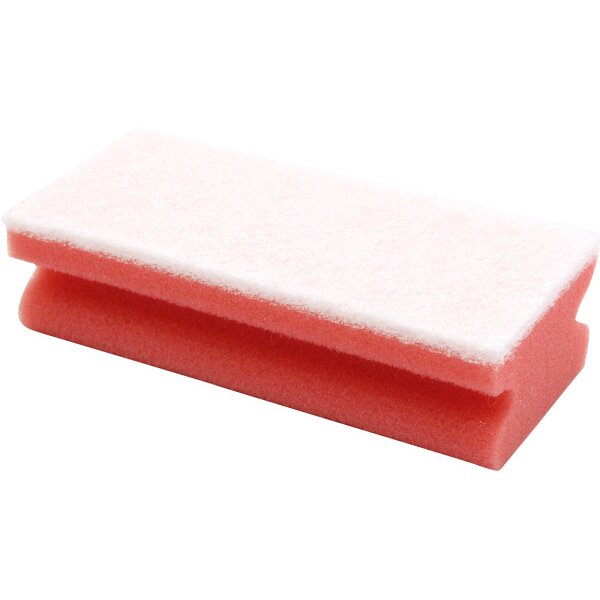 WEITACLEAN Padschwamm 150x70x43mm 5028025 rot, kratzfrei 10 Stück