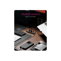 ICY BOX 7-Port USB 3.2 Gen 1 Hub IB-HUB1737-C3 3x USB-C...