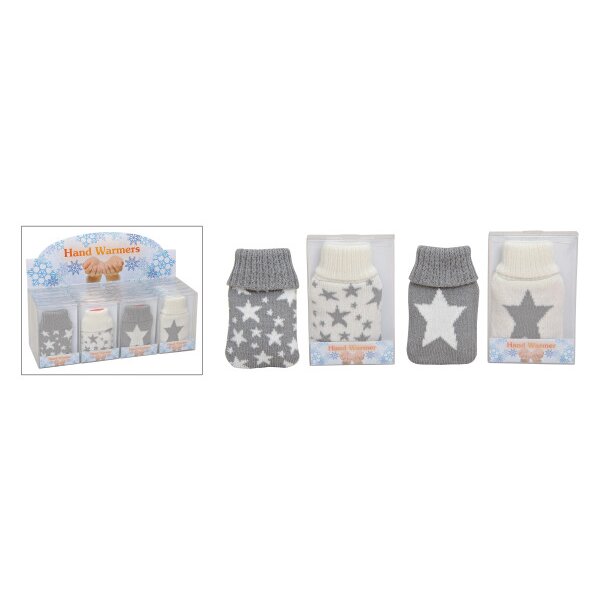 ROOST Taschenw&auml;rmer Stern 10014668 Aus Strick 4 assortiert