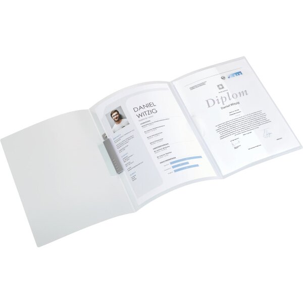 KOLMA Bewerbungsmappe Tender A4 10.015.00 transparent 3-teilig