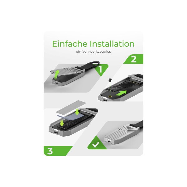 ICY BOX USB4 M.2 NVMe Gehäuse IB-1919M-C42 40 Gbit/s