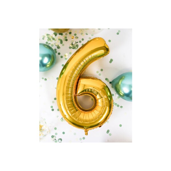 I AM CREATIVE Ballon plastique no. 6 85cm 1000-1051 or