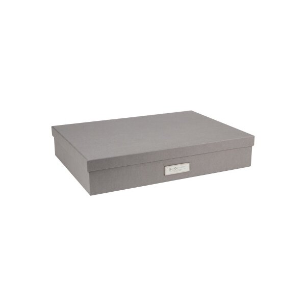 BIGSO BOX OF SWEDEN Aufbewahrungsbox Sverker A3 934154141 grau 43.5x31x8.5cm