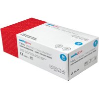 WEITA Gants jetables Vinyl M 242001 bleu 100 pièces