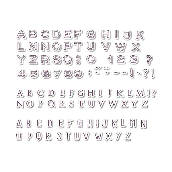 I AM CREATIVE Stempelset 4093.01 Mini Alphabet 103 St&uuml;ck
