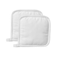 I AM CREATIVE Topflappen 19x19cm 1212.66 weiss 2 Stück