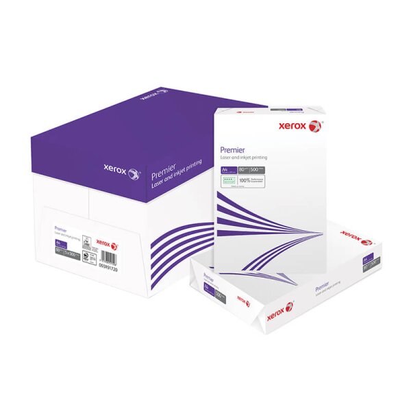 XEROX Premier FSC Businesspapier weiss A4 80g - 1/4 Palette (25000 Blatt)