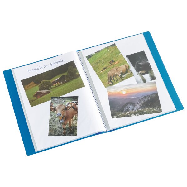 KOLMA Sichtbuch Easy A4 03.752.05 blau 20 Taschen