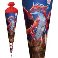 ROTH Motiv-Schultüte "Robo Drache", rund, 700 mm, Folie