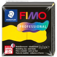 FIMO PROFESSIONAL Pâte à modeler, 57 g, jaune