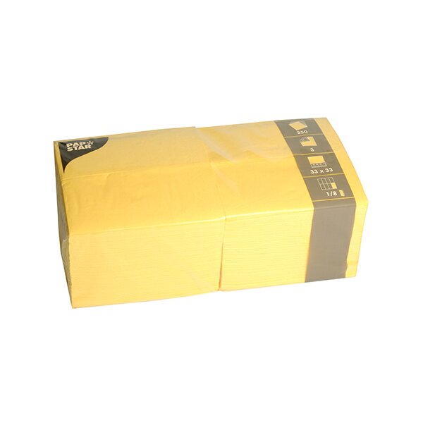 PAPSTAR Serviettes bistrot, 330 x 330 mm, blanc