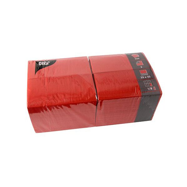 PAPSTAR Serviettes bistrot, 330 x 330 mm, blanc