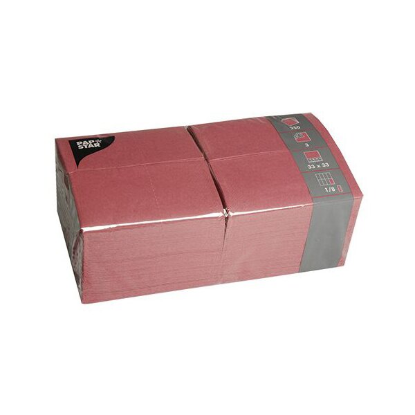 PAPSTAR Serviettes bistrot, 330 x 330 mm, blanc