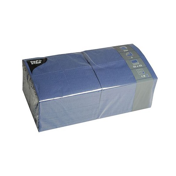 PAPSTAR Serviettes bistrot, 330 x 330 mm, blanc