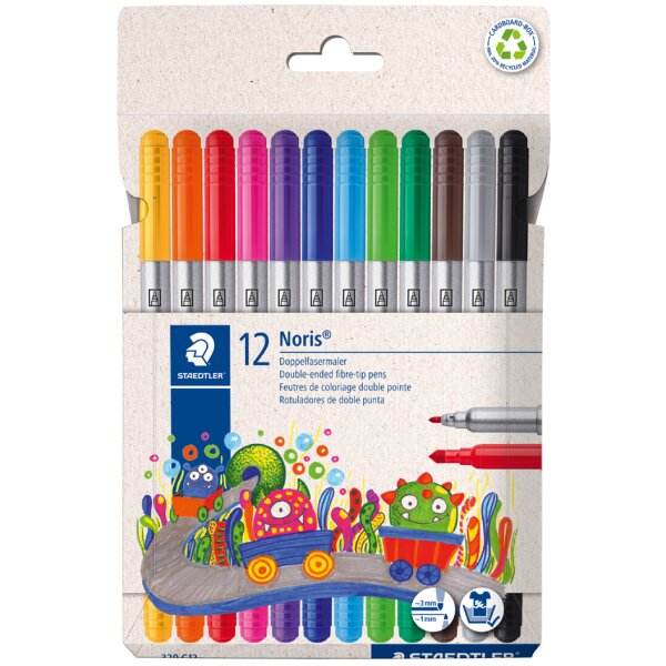 STAEDTLER Feutre double Noris, étui carton de 12