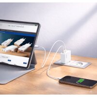 LogiLink Chargeur secteur USB, 4x USB-A, 24 watts, blanc