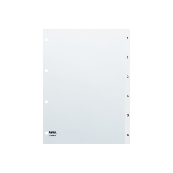 KOLMA Register Vista A4 21.564.00 transparent 1-6