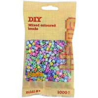 HAMA Perles à repasser midi Mix Pastel, en sachet