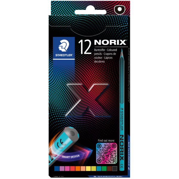 STAEDTLER Crayon de couleur NORIX, étui en carton de 12