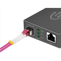 LogiLink Convertisseur média 10 Gigabit, RJ45/SFP+, noir