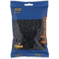 HAMA Perles à repasser midi, sachet de 3.000, marron