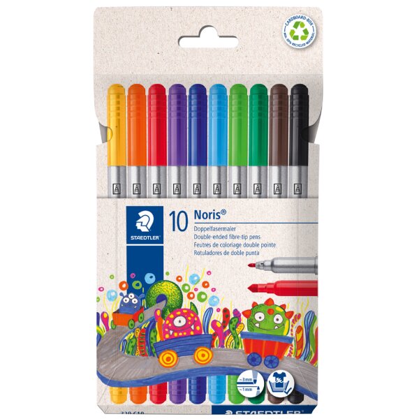 STAEDTLER Feutre double Noris, étui carton de 10