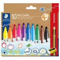 STAEDTLER Feutre Noris jumbo, pack bonus