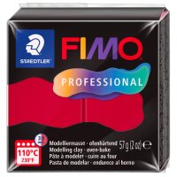 FIMO PROFESSIONAL Pâte à modeler, 57 g, carmin