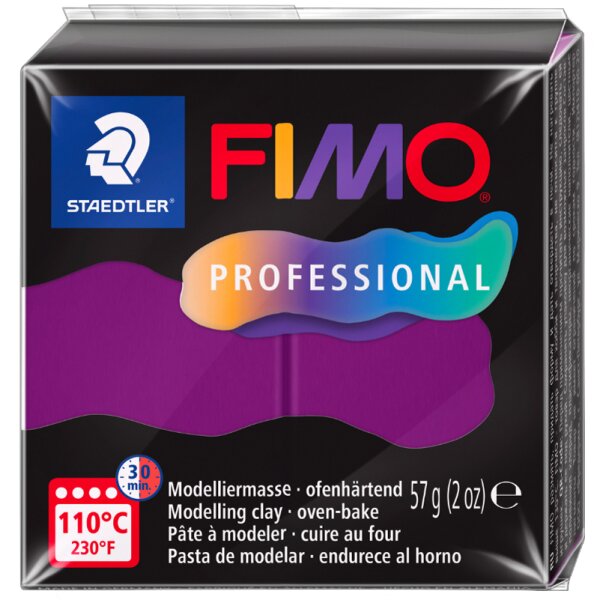 FIMO PROFESSIONAL Pâte à modeler, 57 g, blanc
