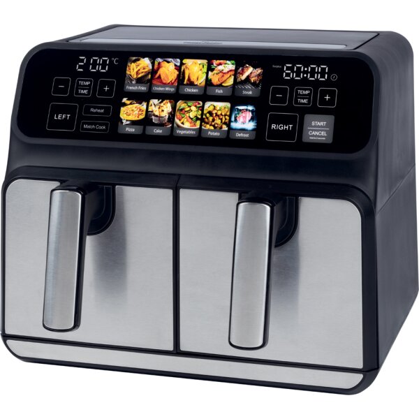 PROFI COOK Friteuse double bac à air chaud PC-FR 1287 H
