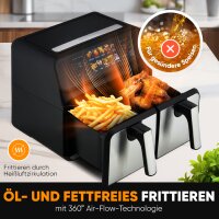 PROFI COOK Friteuse double bac à air chaud PC-FR...