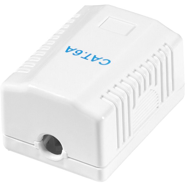 LogiLink Prise RJ45 cat. 6A avec bo&icirc;tier en saillie, 2x RJ45