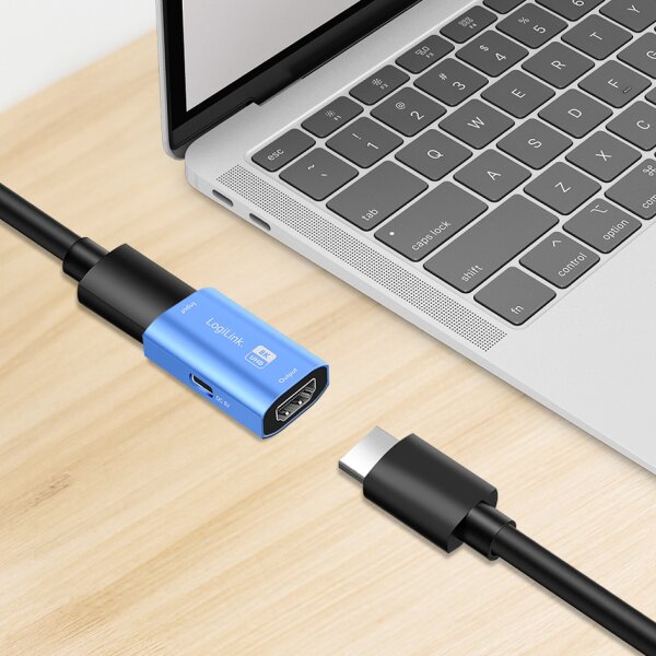 LogiLink Répéteur HDMI, 8K/60 Hz, boîtier en aluminium, bleu