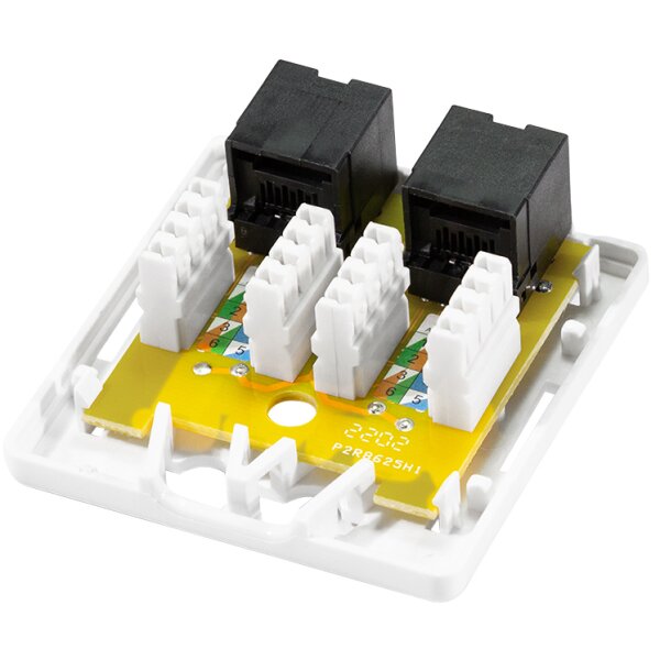 LogiLink Prise RJ45 cat. 6A avec boîtier en saillie, 1x RJ45