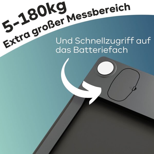 PROFI CARE P&egrave;se-personne digital en verre PC-PW 3122, blanc