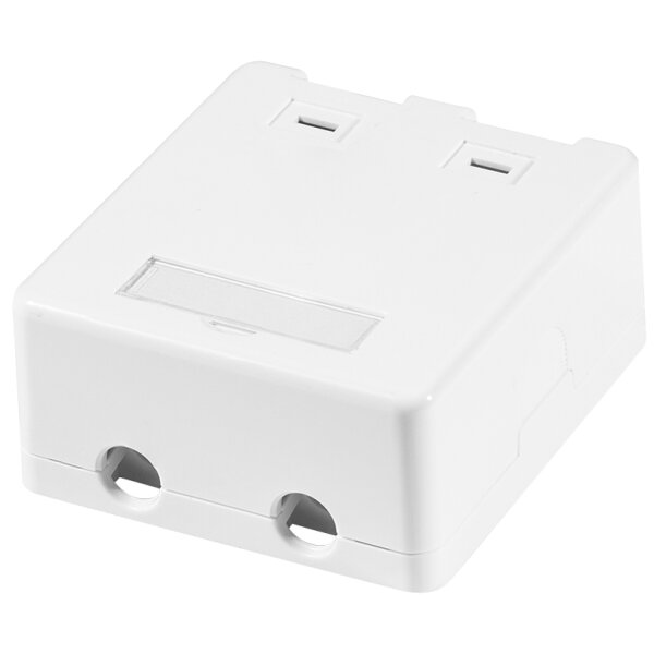 LogiLink Aufputzdose für Keystone Module, 1-fach, weiss