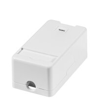 LogiLink Aufputzdose für Keystone Module, 1-fach, weiss