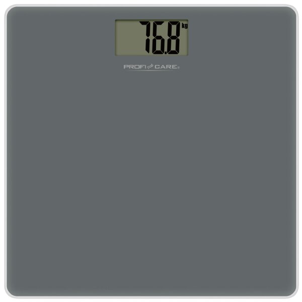PROFI CARE P&egrave;se-personne digital en verre PC-PW 3122, gris
