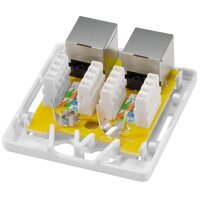 LogiLink Anschlussdose Kat.6A mit Aufputzbox, 1x RJ45, weiss
