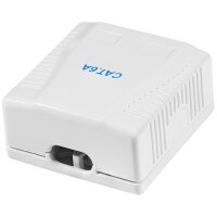 LogiLink Anschlussdose Kat.6A mit Aufputzbox, 1x RJ45, weiss