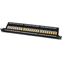 LogiLink 19" Patch Panel Kat. 6A, ungeschirmt, 24...