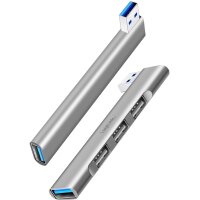 LogiLink USB 3.0 Ultraslim-Hub, 4-Port, Aluminiumgehäuse