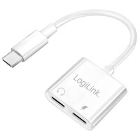 LogiLink Câble adaptateur USB-C - 2x USB-C, 150 mm,...