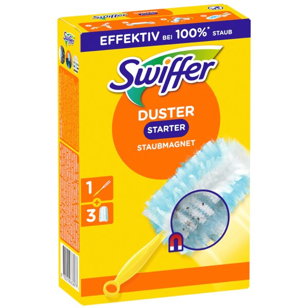 Swiffer Kit dessai plumeau-magn&eacute;tique, 1 manche +3 plumeaux