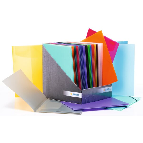 HERMA Chemise à élastique, PP, A4, assorti, présentoir