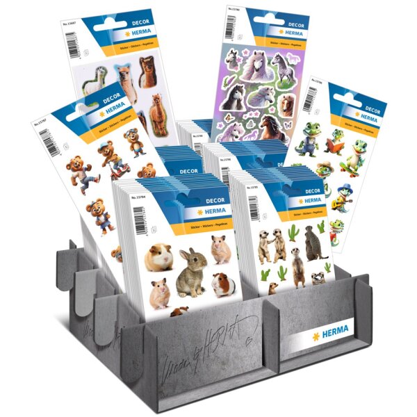 HERMA Sticker monde animal, présentoir